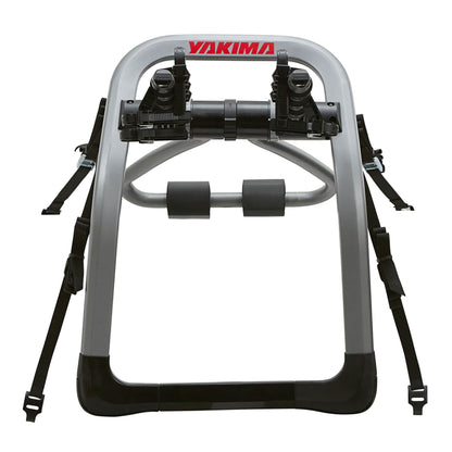 Yakima HalfBack 3 Bike Capacity Trunk Bike Strap Rack with ZipStrips, Gray/Black - Angler's Pro Tackle & Outdoors