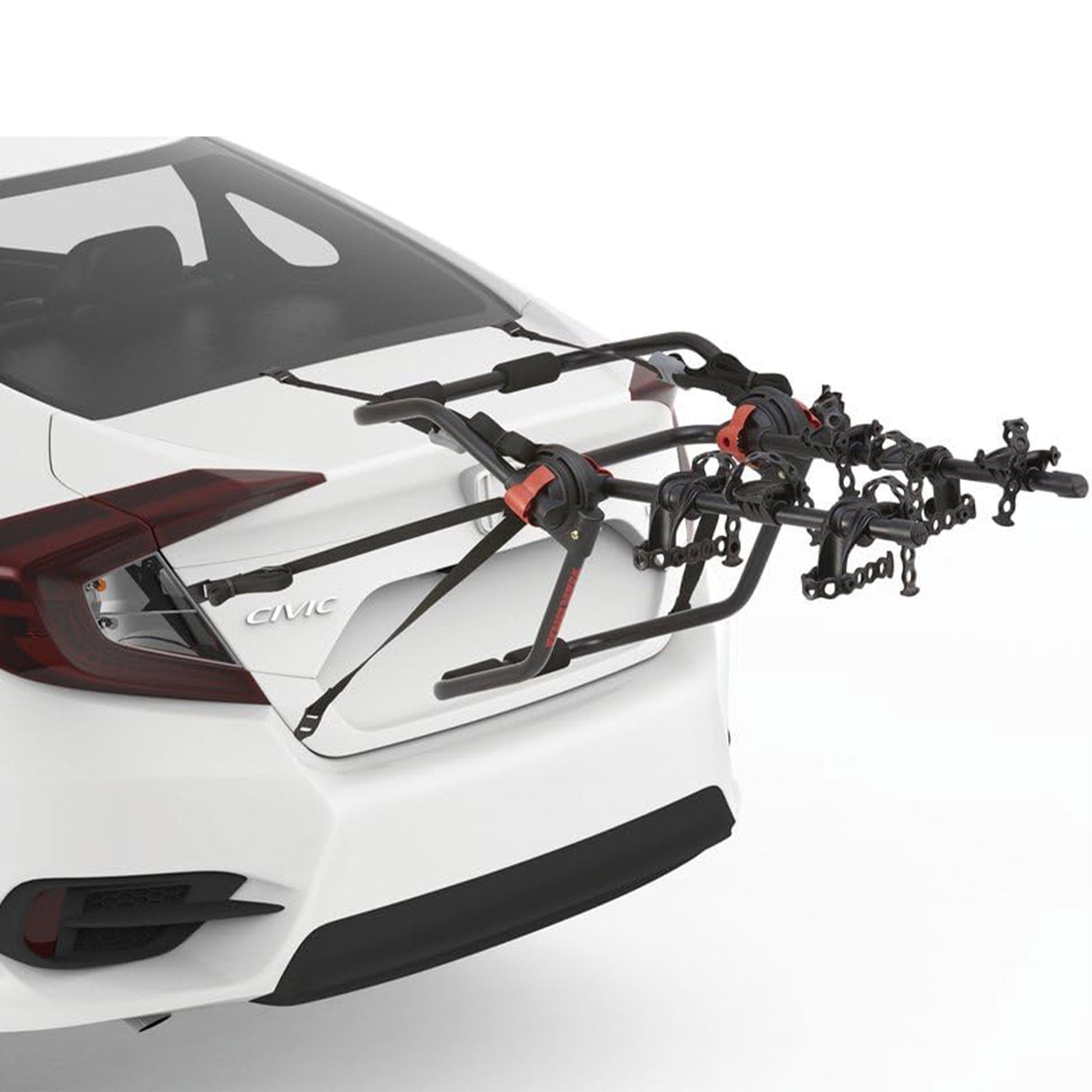 Yakima HangOut Car Trunk Compact Foldable 2 Bicycle Mount Rack Carrier, Black - Angler's Pro Tackle & Outdoors