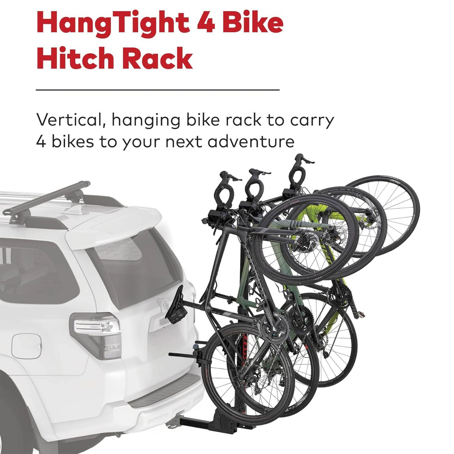 Yakima HangTight 4 Vertical Hanging Hitch Bike Rack for 2 Inch Hitch Receivers - Angler's Pro Tackle & Outdoors