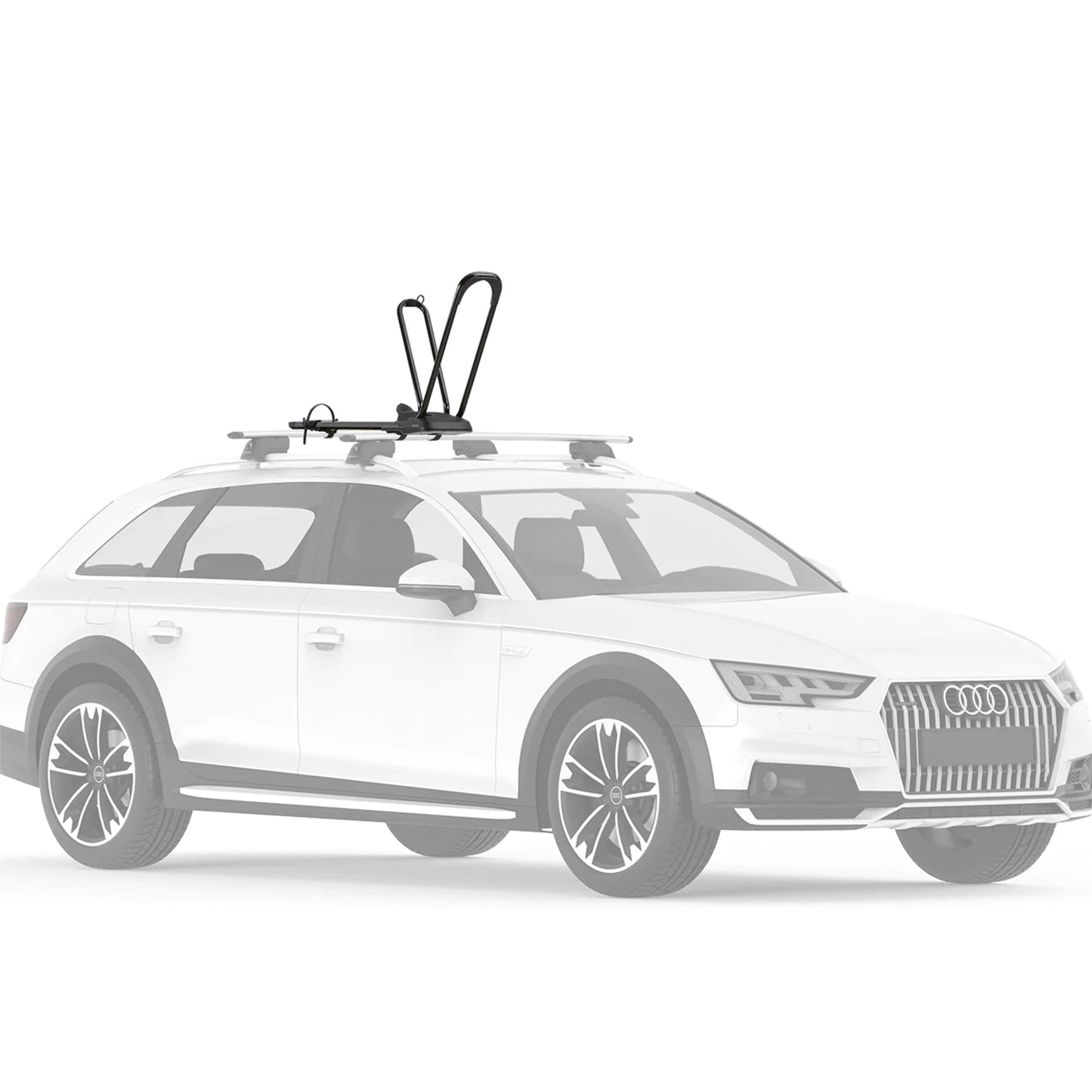 Yakima HighRoad Rooftop Upright Bike Mount with TorqueRight Knob and Tray, Black - Angler's Pro Tackle & Outdoors