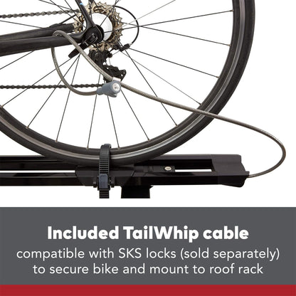 Yakima HighRoad Rooftop Upright Bike Mount with TorqueRight Knob and Tray, Black - Angler's Pro Tackle & Outdoors