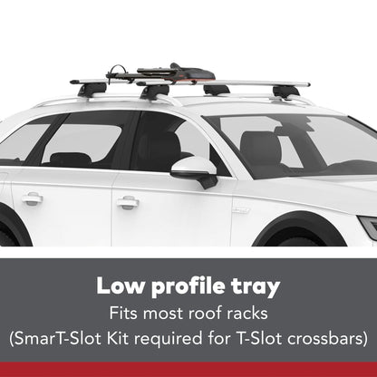 Yakima HighRoad Rooftop Upright Bike Mount with TorqueRight Knob and Tray, Black - Angler's Pro Tackle & Outdoors