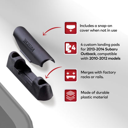 YAKIMA Landing Pad Fixed Point Tower Compatible w/10 - 14 Subaru Outback, Set of 4 - Angler's Pro Tackle & Outdoors