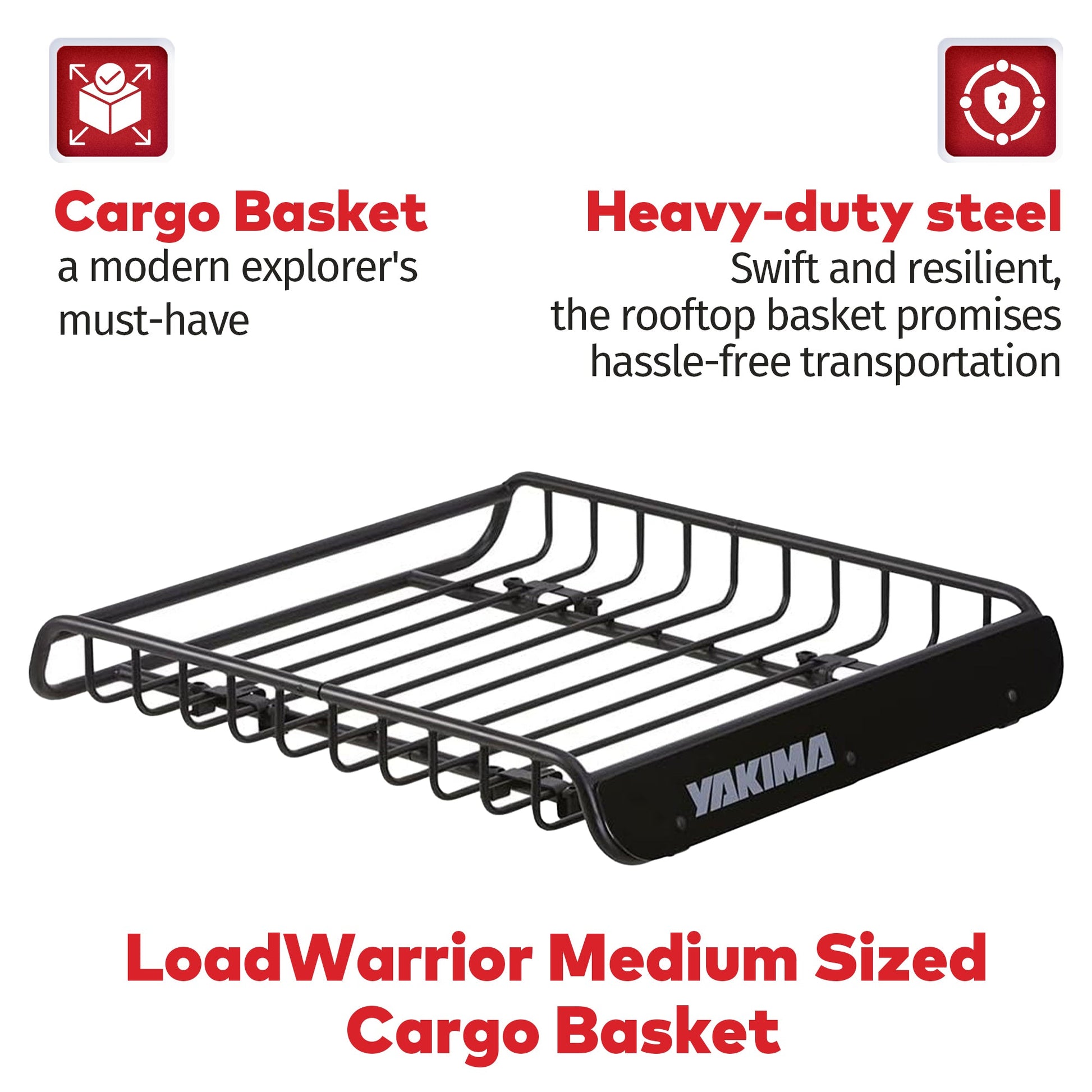 Yakima LoadWarrior Medium Sized Cargo Basket For All Yakima StreamLine Crossbars - Angler's Pro Tackle & Outdoors