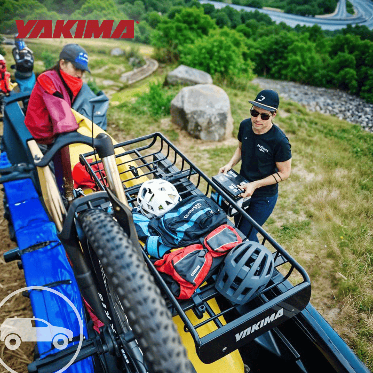 YAKIMA Locking Brackets for Securing Rooftop Cargo Warrior Baskets, Set of 2 - Angler's Pro Tackle & Outdoors