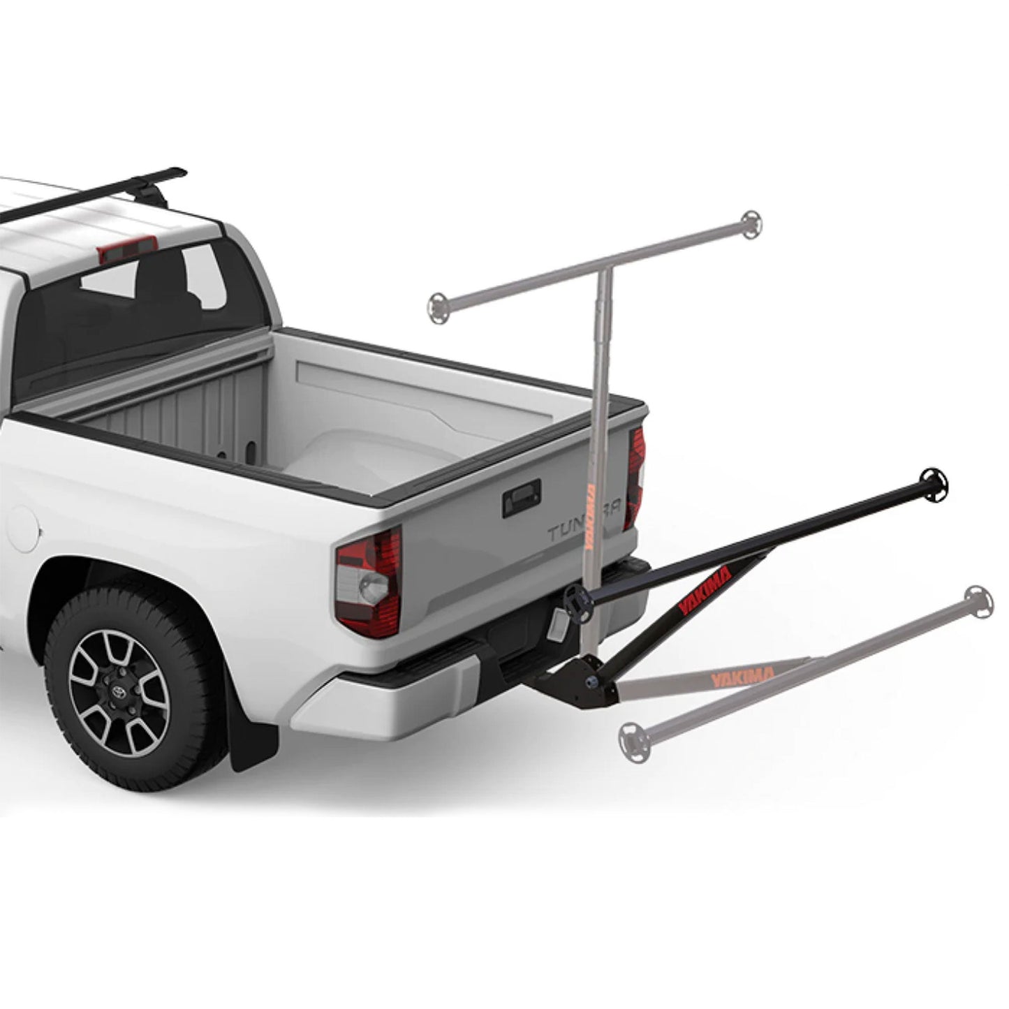 Yakima LongArm Aluminum Hitch Mounted Adjustable Truck Bed Extender Rack, Black - Angler's Pro Tackle & Outdoors