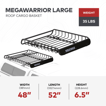 Yakima MegaWarrior Large Sized Cargo Basket For All Yakima StreamLine Crossbars - Angler's Pro Tackle & Outdoors