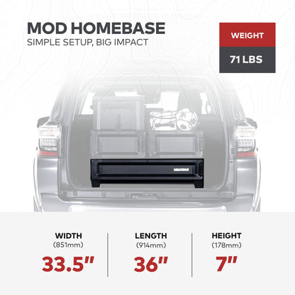 Yakima MOD HomeBase Base Unit of Drawer System with Internal Drawer Divider - Angler's Pro Tackle & Outdoors