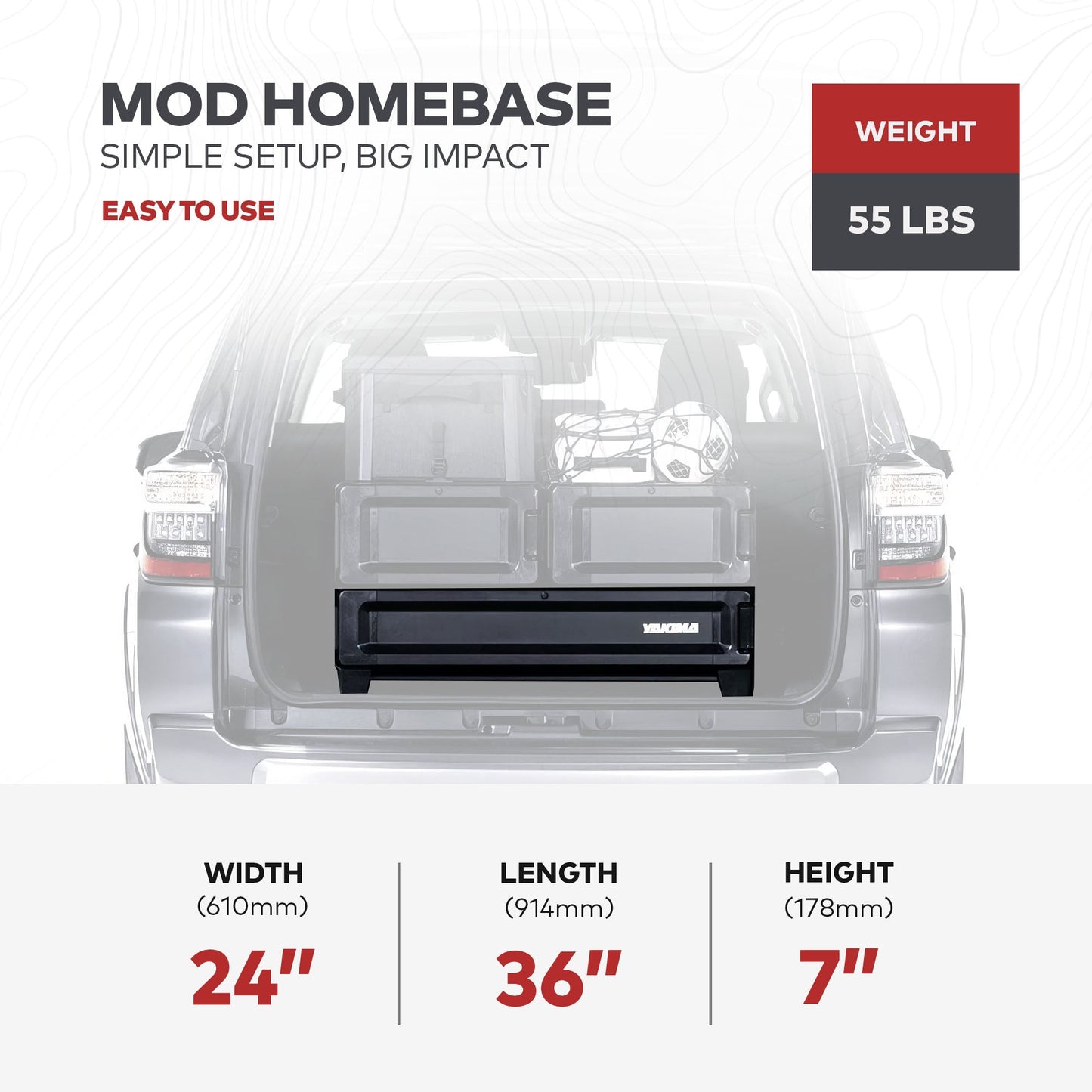 Yakima MOD HomeBase Medium Base Unit of Drawer System w/Internal Drawer Divider - Angler's Pro Tackle & Outdoors