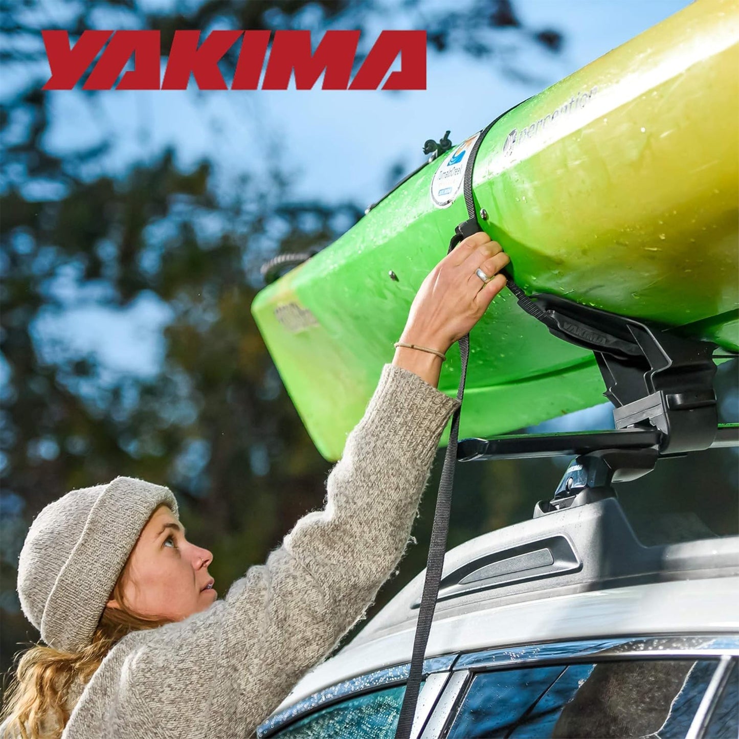 Yakima Premium DeckHand Vehicle Roof Rack Saddle Mount for Kayak or Small Boat - Angler's Pro Tackle & Outdoors