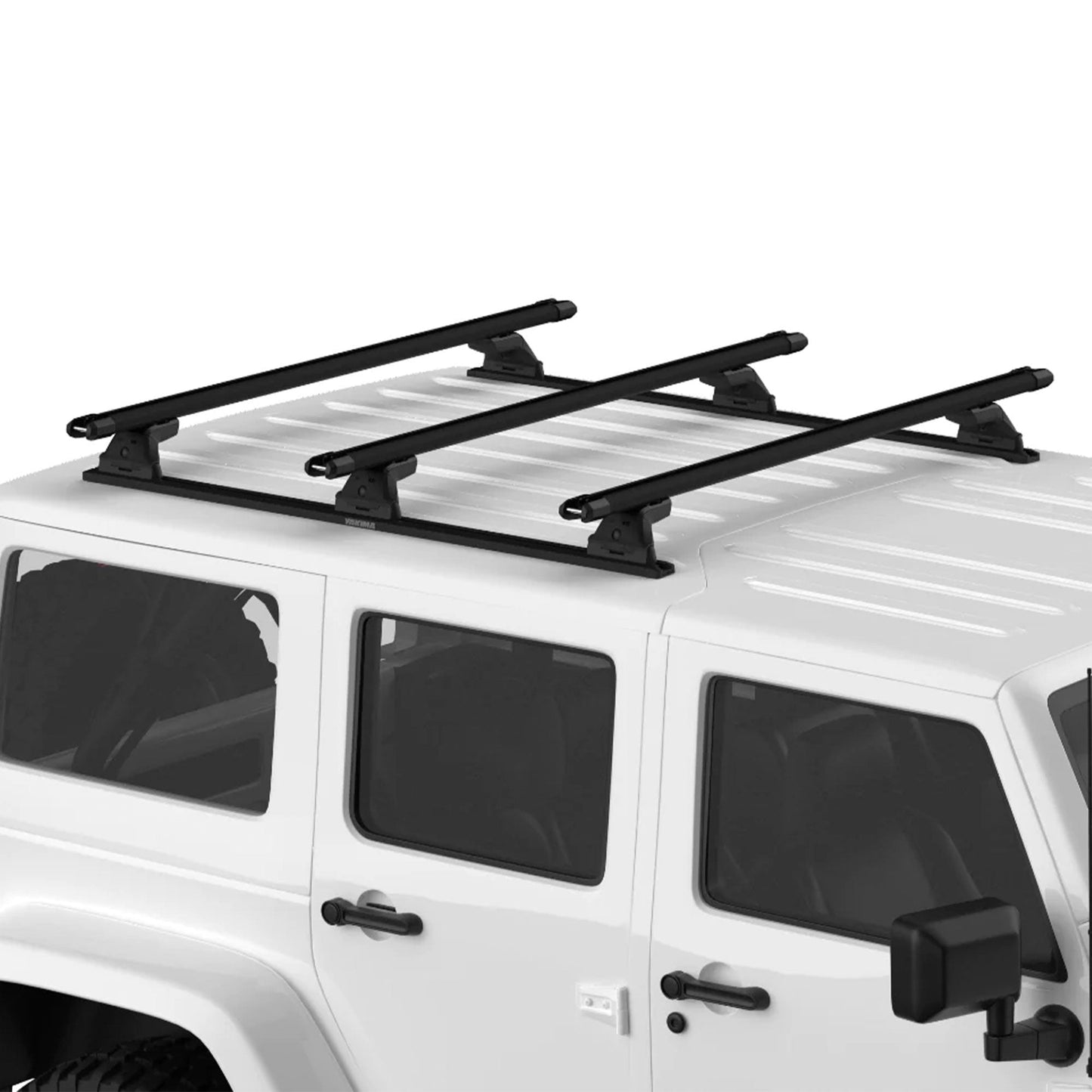 Yakima RibCage JK 4DR Custom Rooftop Track System with Internal Supports, Black - Angler's Pro Tackle & Outdoors