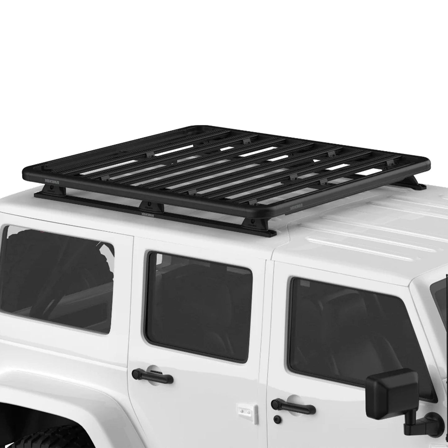 Yakima RibCage JK 4DR Custom Rooftop Track System with Internal Supports, Black - Angler's Pro Tackle & Outdoors