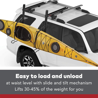 Yakima ShowDown Load Assist Kayak and SUP Rooftop Mount Rack for Vehicles, Black - Angler's Pro Tackle & Outdoors