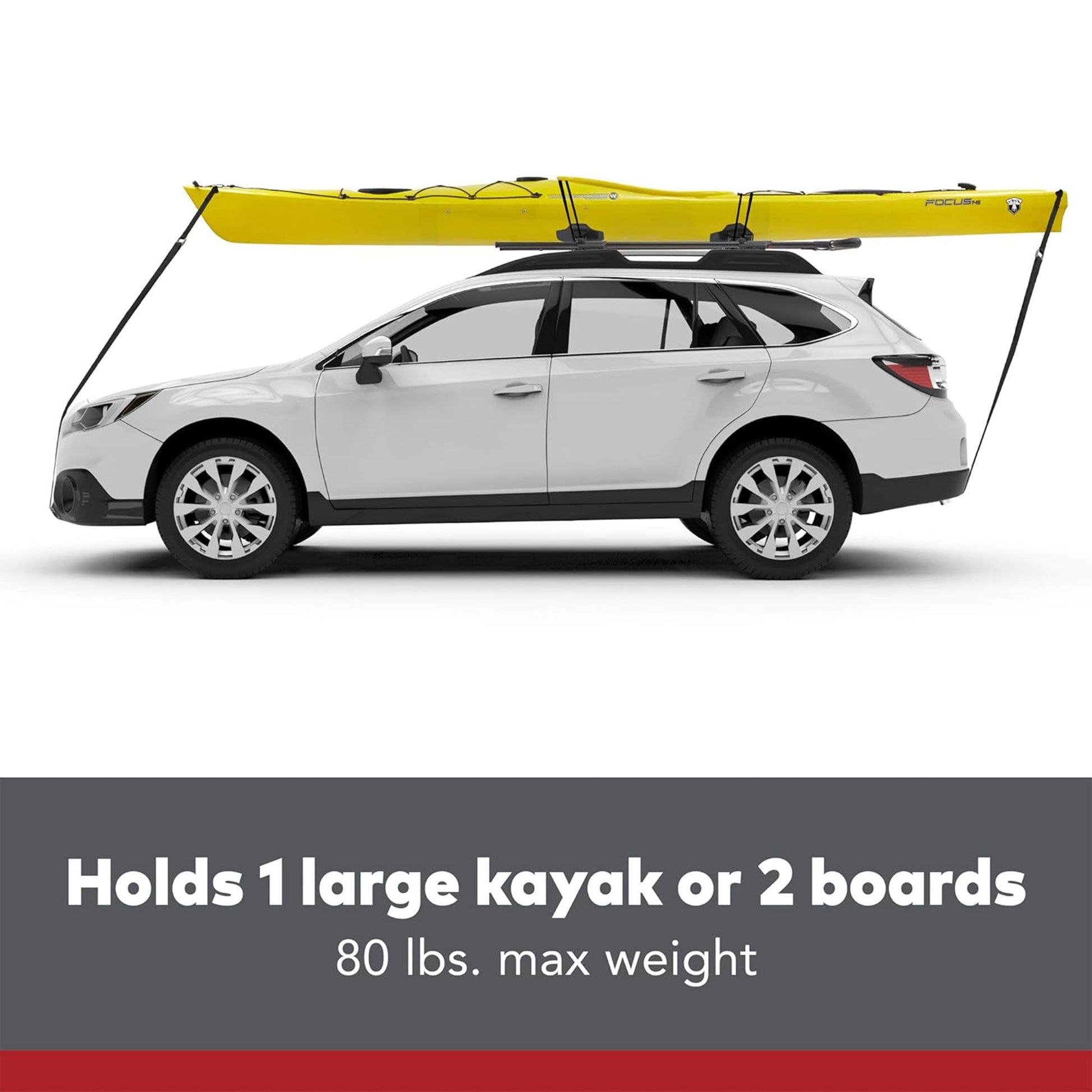 Yakima ShowDown Load Assist Kayak and SUP Rooftop Mount Rack for Vehicles, Black - Angler's Pro Tackle & Outdoors