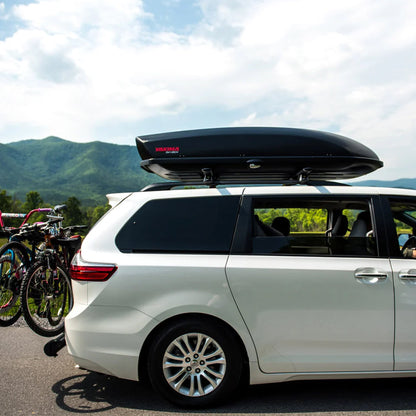 Yakima SkyBox Carbonite 21 Roof Cargo Box Carrier for StreamLine Crossbar, Black - Angler's Pro Tackle & Outdoors