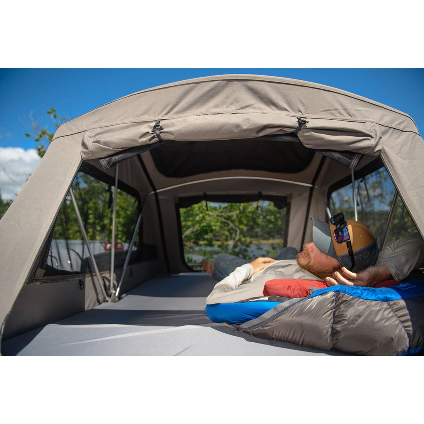 Yakima SkyRise HD Medium Heavy Duty 4 Season Rooftop Tent for 2 People, Tan - Angler's Pro Tackle & Outdoors