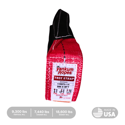 Yankum Ropes 3" x 8' Tree Strap - Angler's Pro Tackle & Outdoors