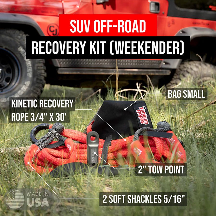 Yankum Ropes SUV Off - Road Recovery Kit - Angler's Pro Tackle & Outdoors