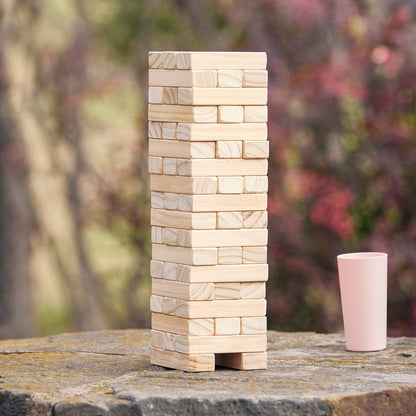 Yard Games Large Jr. Tumbling Timbers 21" Wood Block Stacking Game, Natural - Angler's Pro Tackle & Outdoors