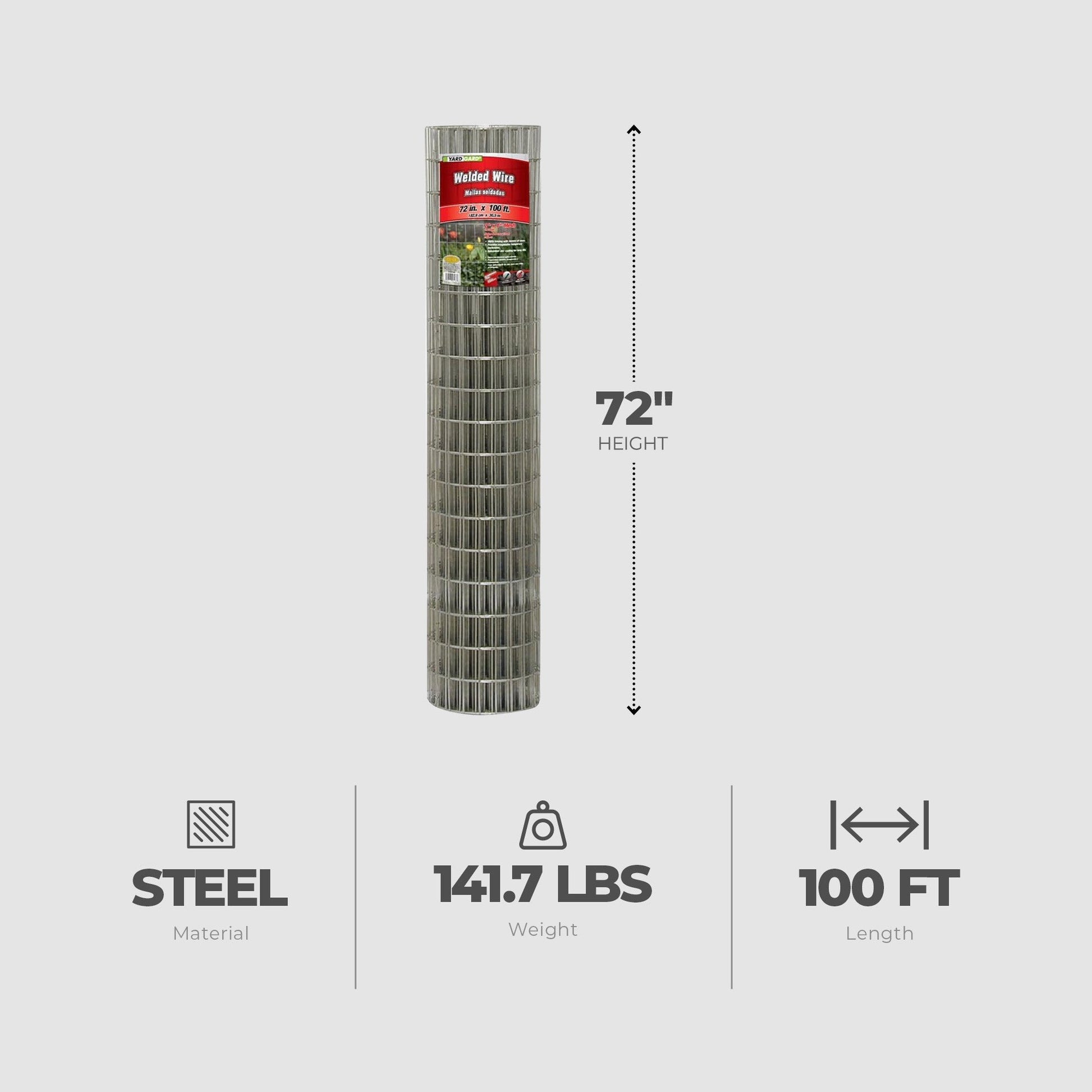 YardGard 12.5 Gauge Galvanized Welded Wire Fence for Lawn & Plant Care Products - Angler's Pro Tackle & Outdoors