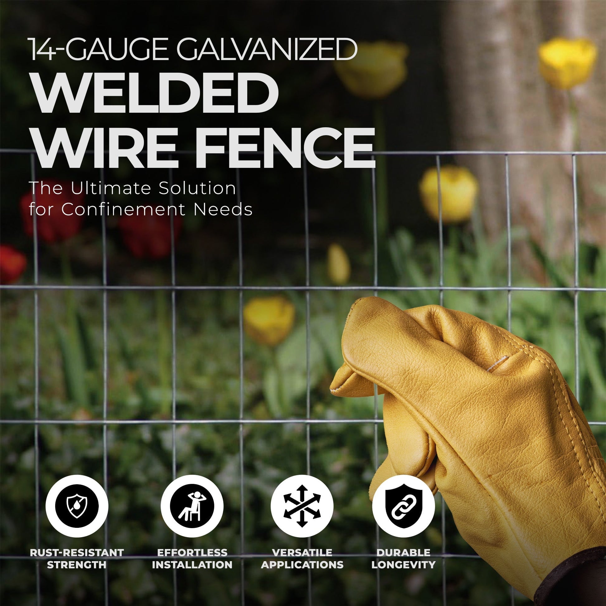 YardGard 14 Gauge Galvanized Welded Wire Fence for Lawn and Plant Care Products - Angler's Pro Tackle & Outdoors