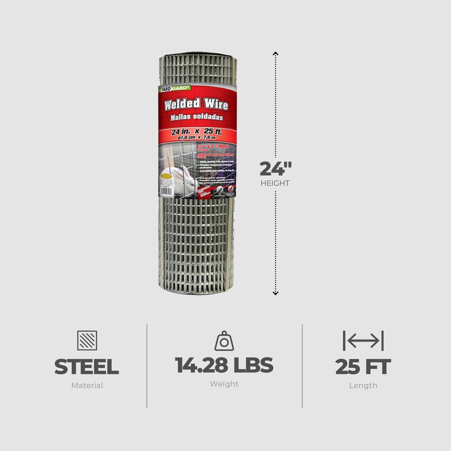 YardGard 14 Gauge Galvanized Welded Wire Fence for Lawn and Plant Care Products - Angler's Pro Tackle & Outdoors