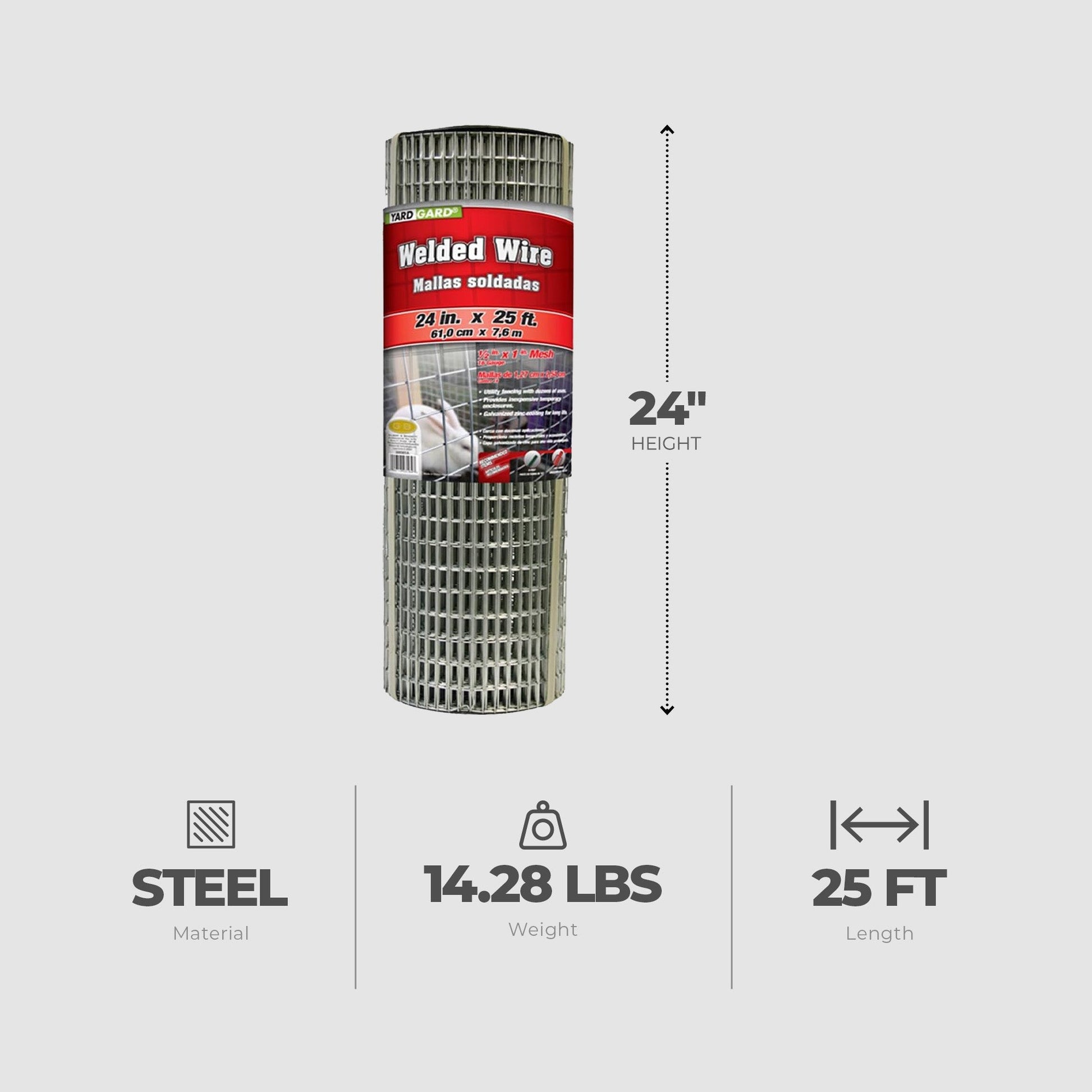YardGard 14 Gauge Galvanized Welded Wire Fence for Lawn and Plant Care Products - Angler's Pro Tackle & Outdoors