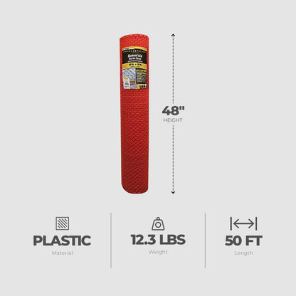 YardGard Barrier Fence with Diamond Grid Plastic for Animal Confinement, Red - Angler's Pro Tackle & Outdoors