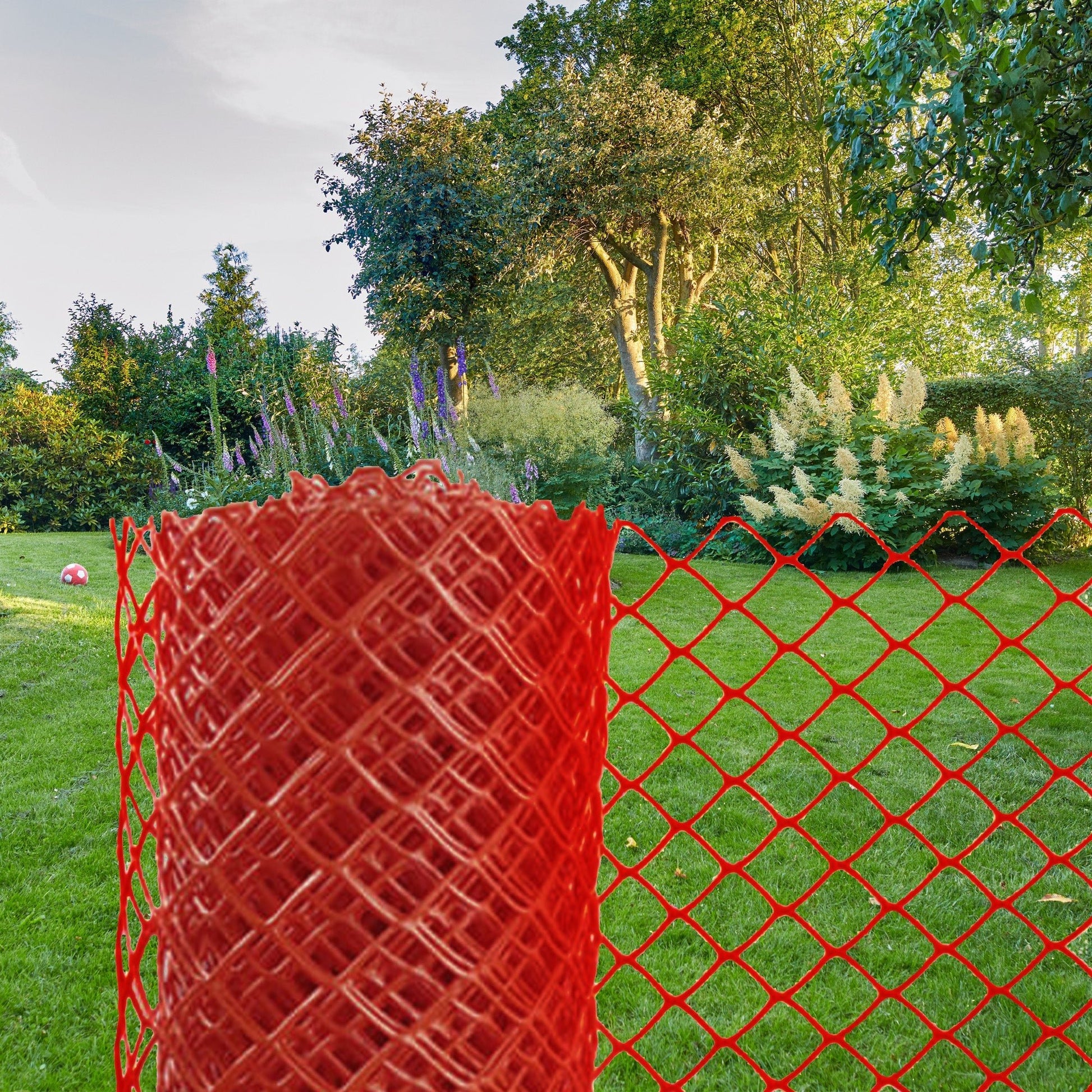 YardGard Barrier Fence with Diamond Grid Plastic for Animal Confinement, Red - Angler's Pro Tackle & Outdoors