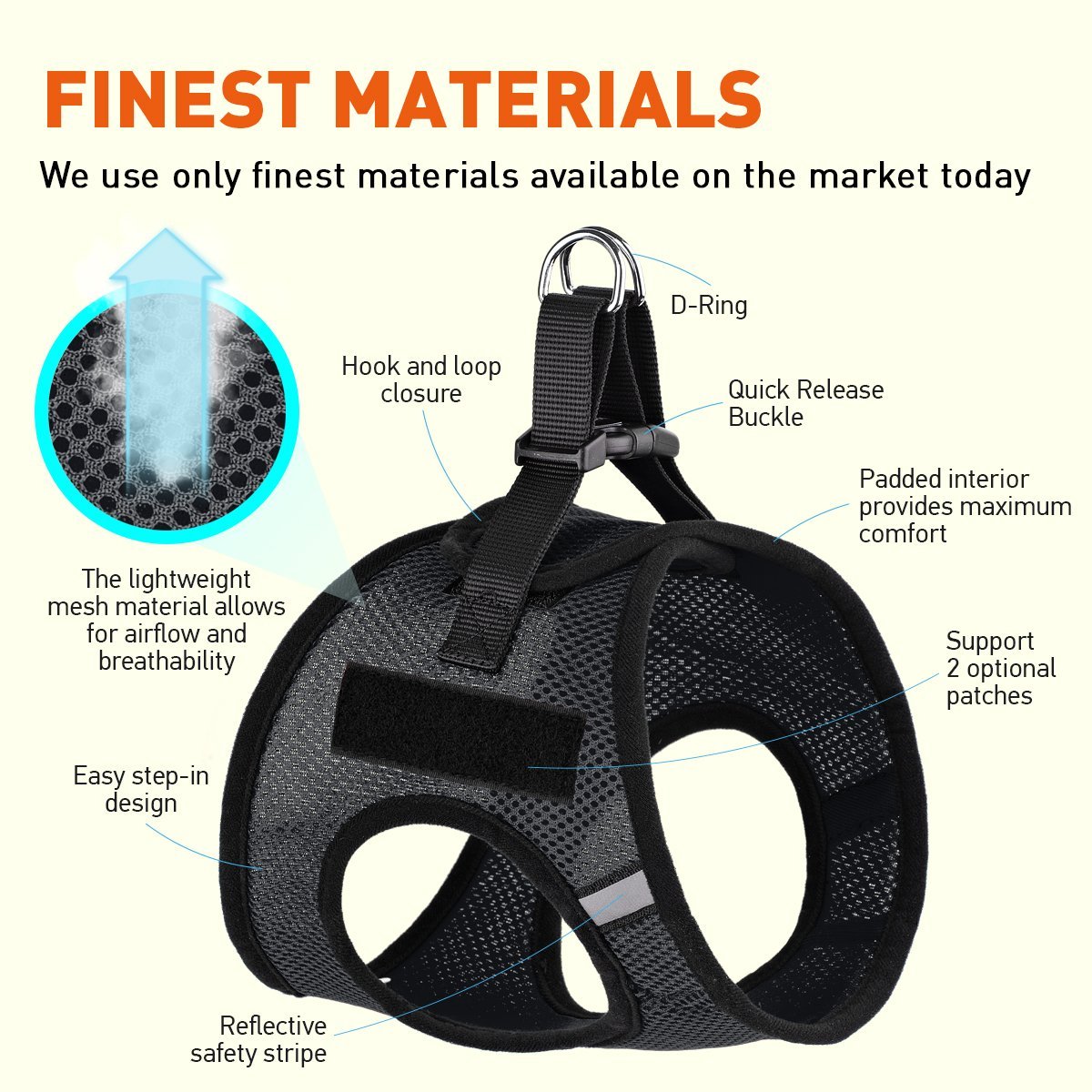 York Mesh Harness + Built - in Hook & Loop Fasteners - Angler's Pro Tackle & Outdoors