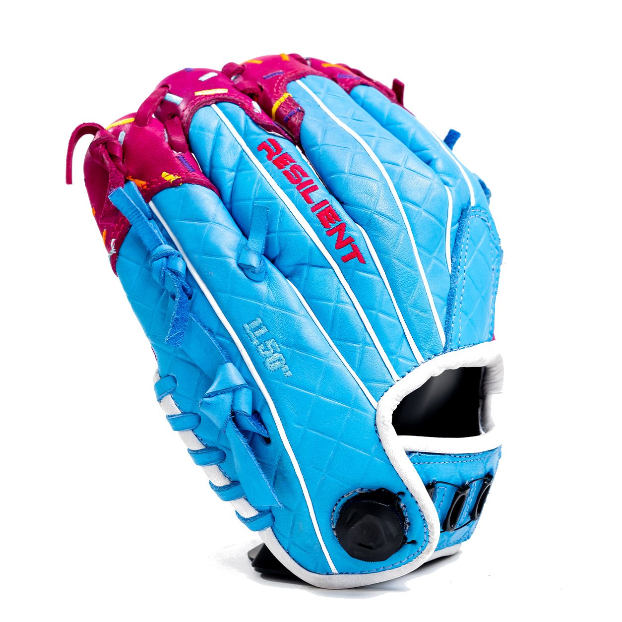 Resilient SFBL Youth Ball Glove - Ice Cream (Cotton Candy Blue and Pink)