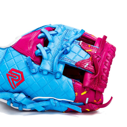Resilient SFBL Youth Ball Glove - Ice Cream (Cotton Candy Blue and Pink)