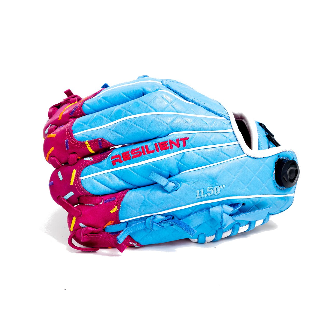 Resilient SFBL Youth Ball Glove - Ice Cream (Cotton Candy Blue and Pink)