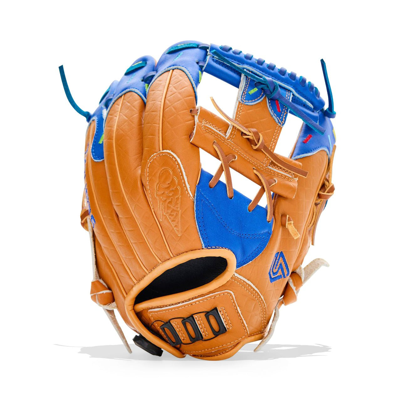 Resilient SFBL Youth Ball Glove - Ice Cream glove (Blue Razberry)