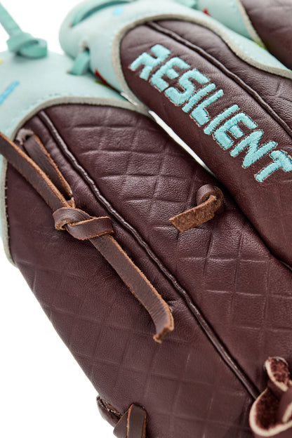 Resilient SFBL Youth Ball Glove - Ice Cream glove (Mint with Sprinkles)