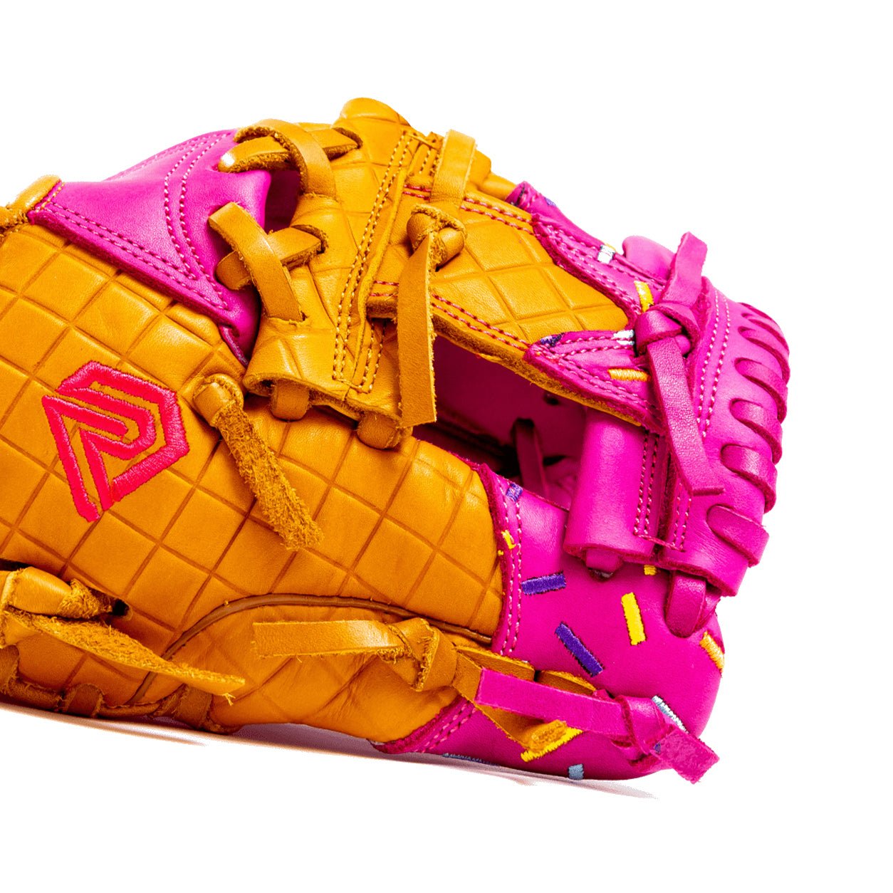 Resilient SFBL Youth Baseball Glove - Ice Cream glove (Strawberry & Sprinkles)