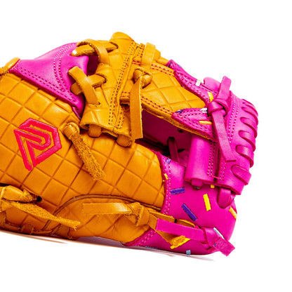 Resilient SFBL Youth Baseball Glove - Ice Cream glove (Strawberry & Sprinkles)