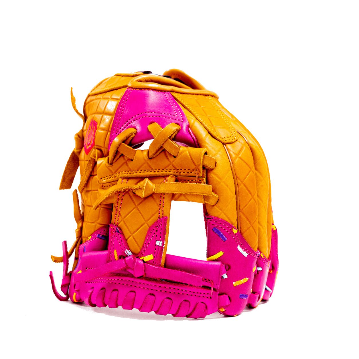 Resilient SFBL Youth Baseball Glove - Ice Cream glove (Strawberry & Sprinkles)