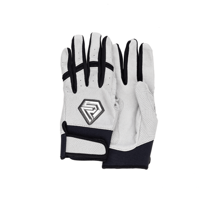 Resilient SFBL Youth Fastpitch Batting Gloves - Grey and Black