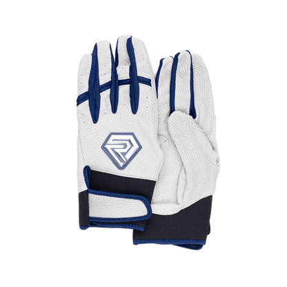Resilient SFBL Youth Fastpitch Batting Gloves - Grey and Navy Blue