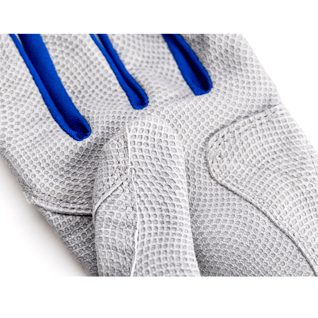 Resilient SFBL Youth Fastpitch Batting Gloves - Grey and Royal Blue
