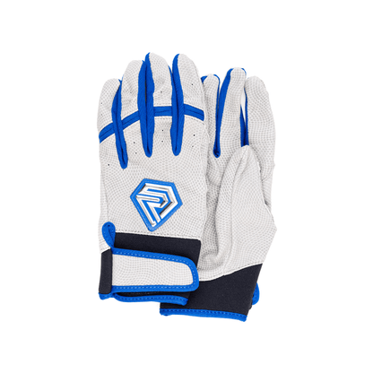 Resilient SFBL Youth Fastpitch Batting Gloves - Grey and Royal Blue