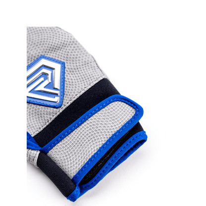 Resilient SFBL Youth Fastpitch Batting Gloves - Grey and Royal Blue
