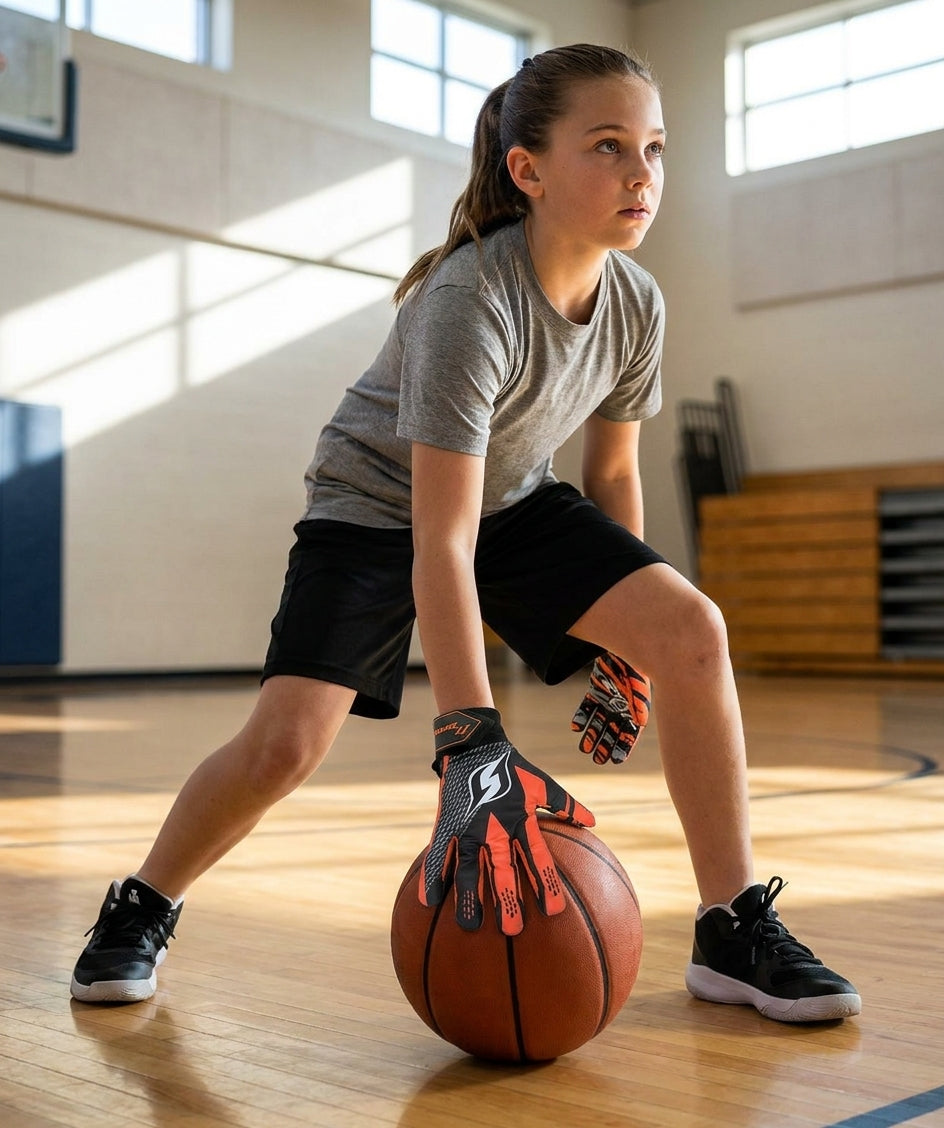 HoopsKing Hoop Handz Weighted Basketball Gloves | Heavy | Increase Hand Speed