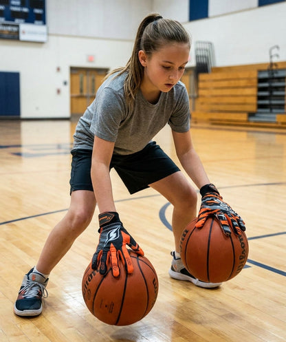 HoopsKing Hoop Handz Weighted Basketball Gloves | Heavy | Increase Hand Speed