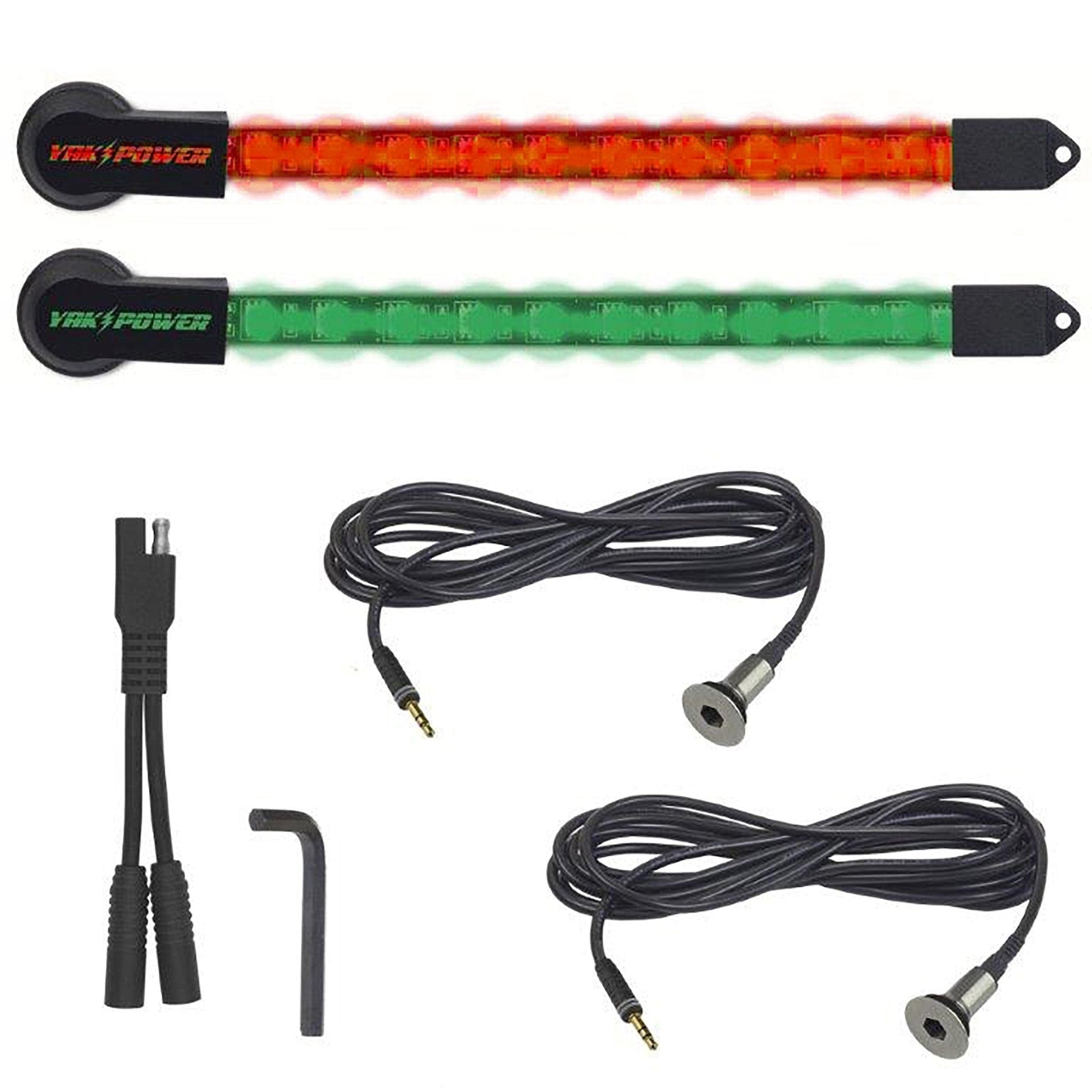 YP - LEDK - RG210 10” LED Light Kit, 2 - Piece – Red & Green - Angler's Pro Tackle & Outdoors