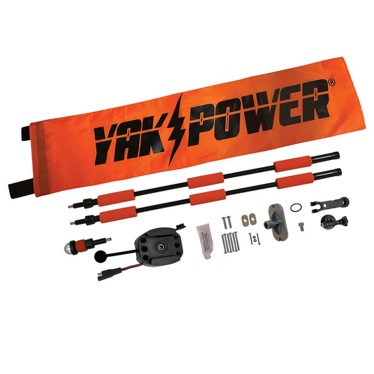 YP - LR360 - PRO Lightning Rod - NEW & IMPROVED Threaded Power Connectors - Extendable Powered 360 Degree Safety Light, Flag, and Optional Accessory Mount - Angler's Pro Tackle & Outdoors