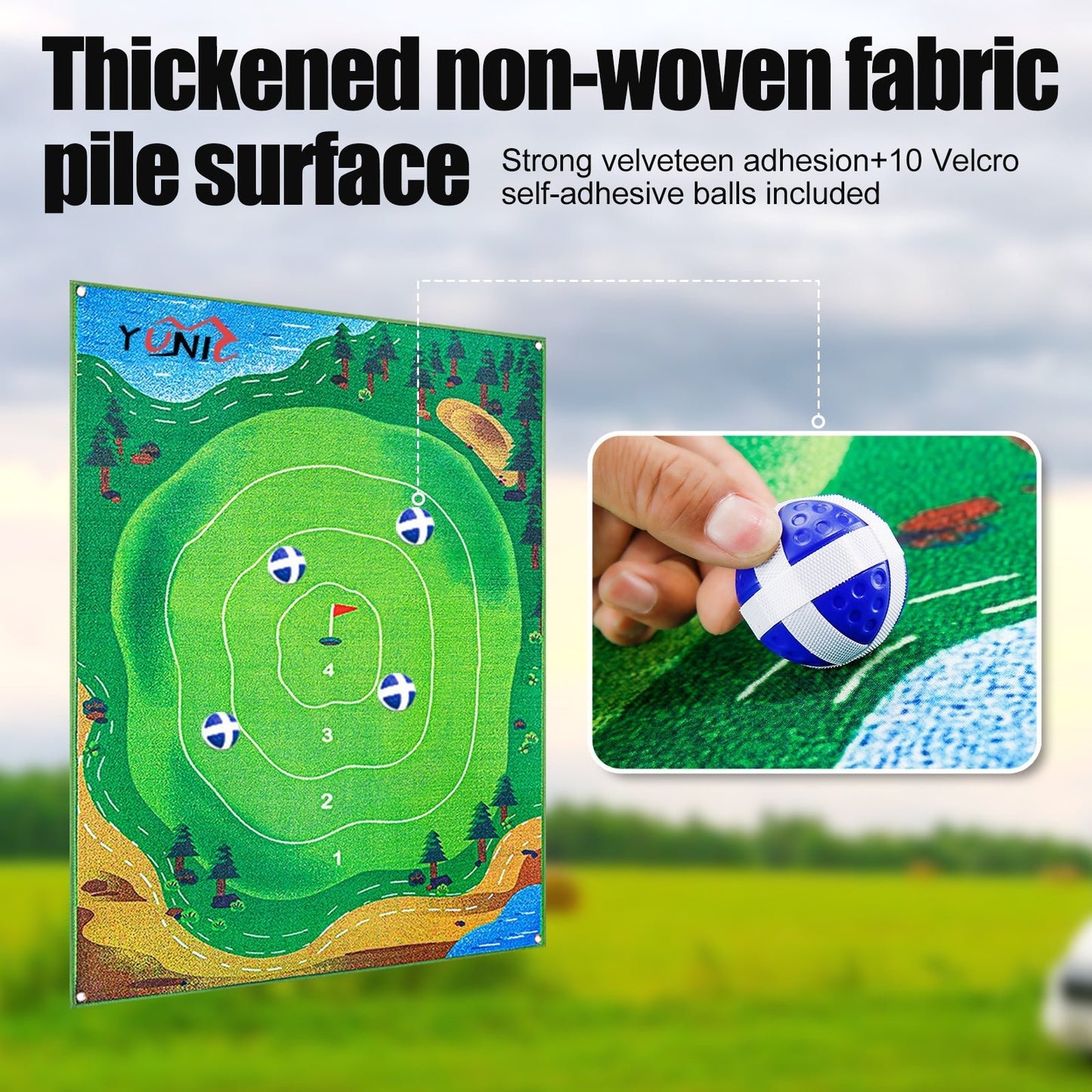 Yunic Chip N' Stick Golf Games with Chip N' Stick Golf Balls - Angler's Pro Tackle & Outdoors