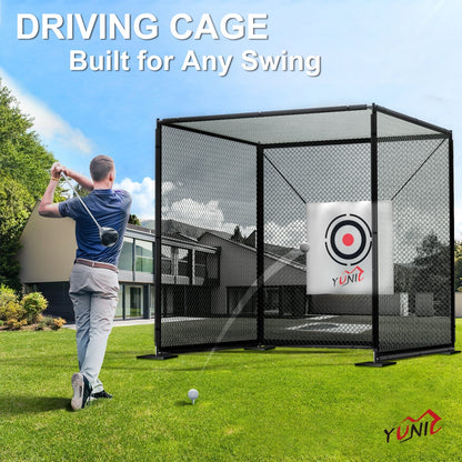 Yunic Golf Driving Practice Cage (Black) - Angler's Pro Tackle & Outdoors
