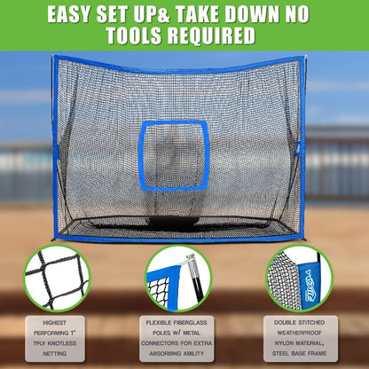 Yunic Golf Practice Net - Surface Wall (10ft x 7ft) - Angler's Pro Tackle & Outdoors